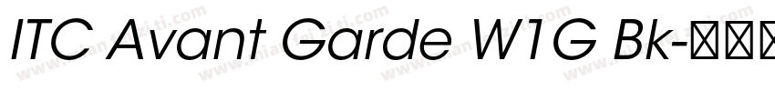 ITC Avant Garde W1G Bk字体转换